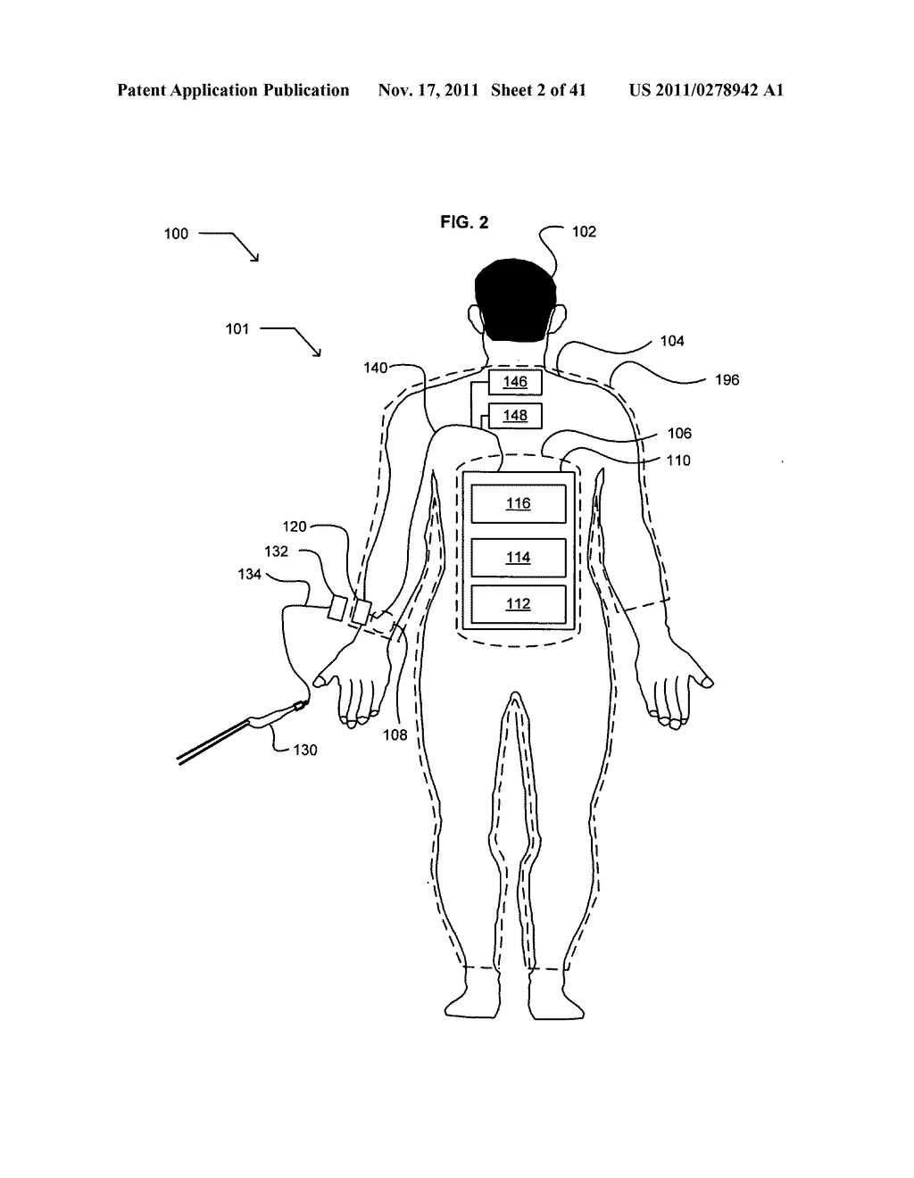 Wearable power source carryable by a health care provider - diagram, schematic, and image 03