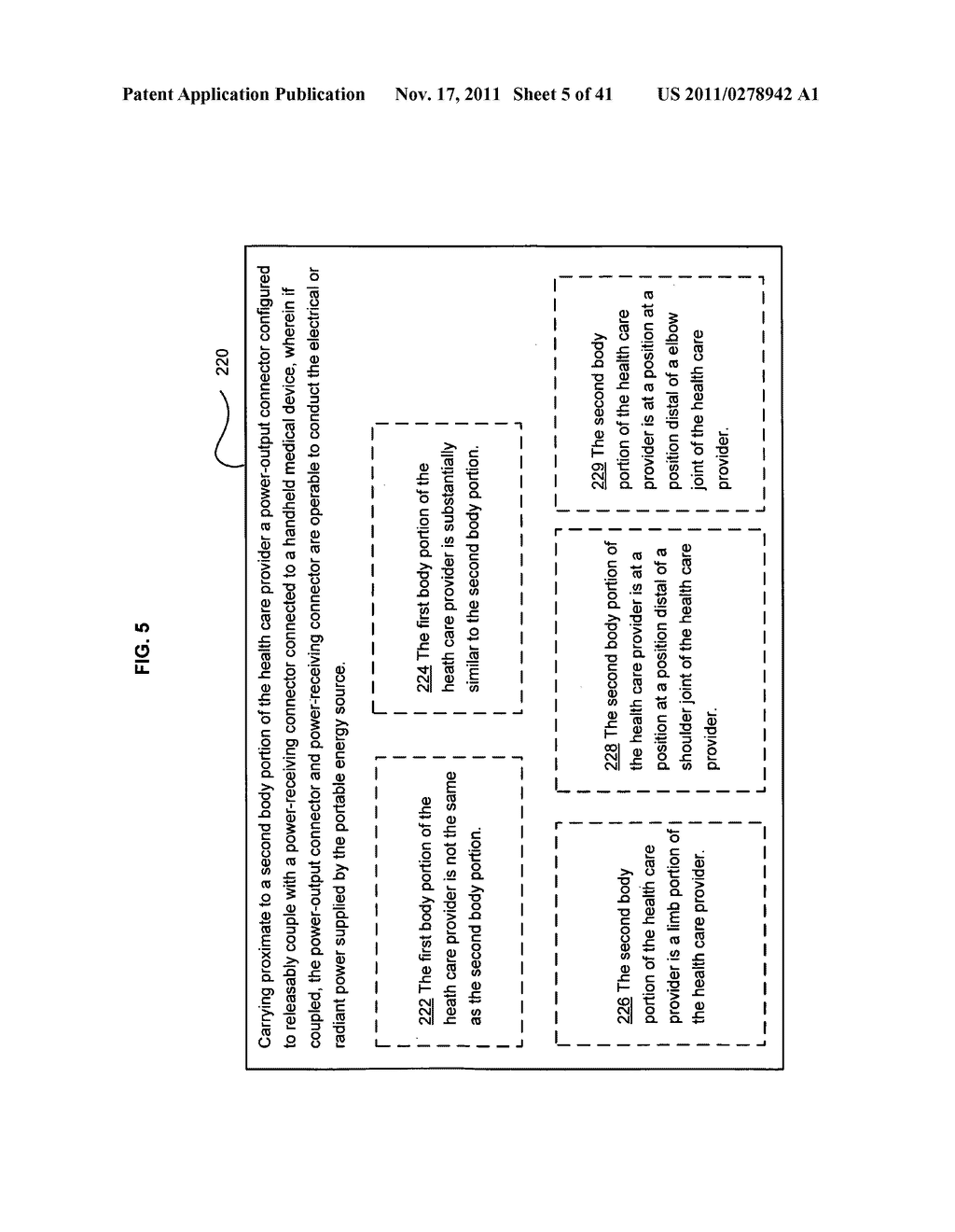 Wearable power source carryable by a health care provider - diagram, schematic, and image 06