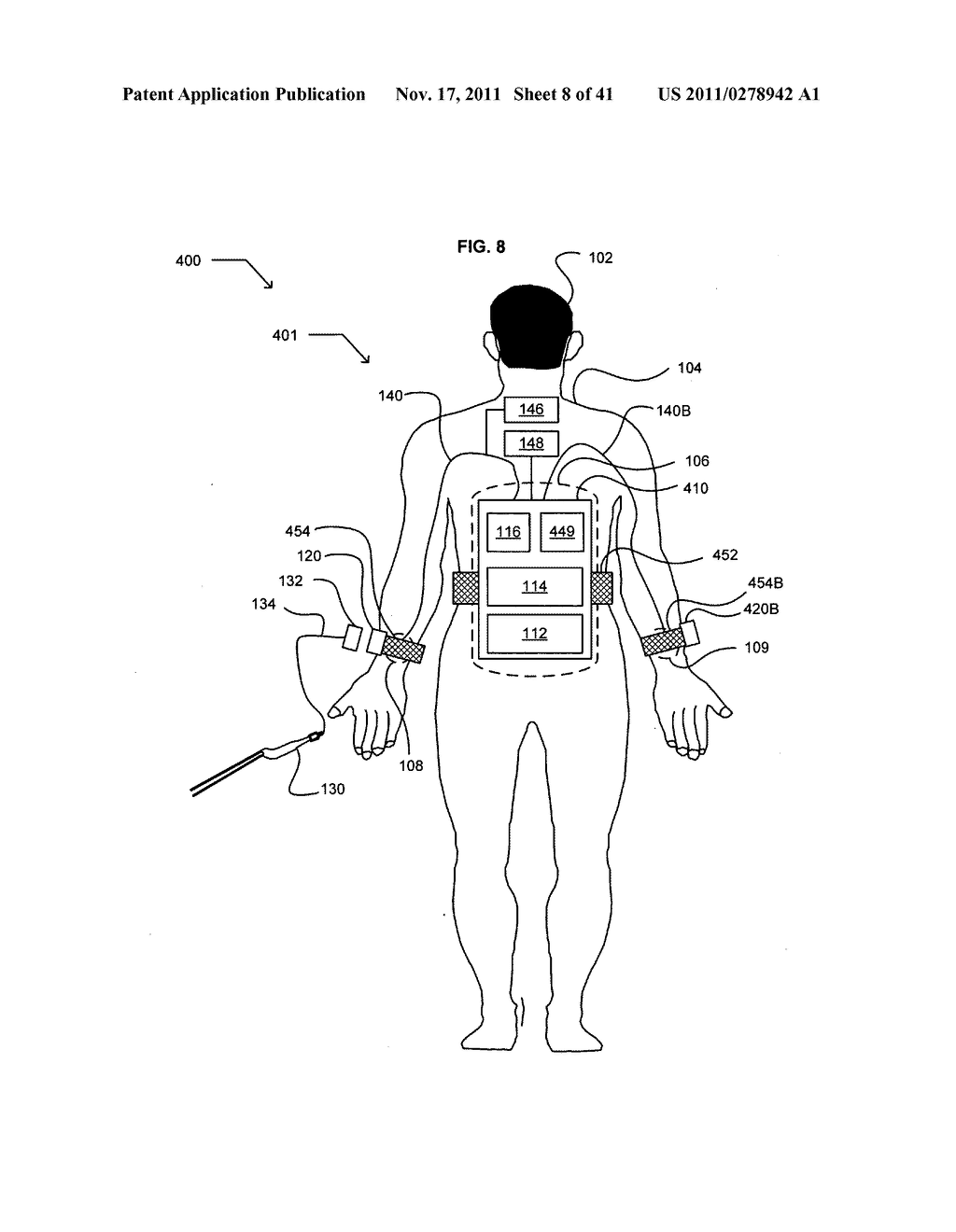 Wearable power source carryable by a health care provider - diagram, schematic, and image 09