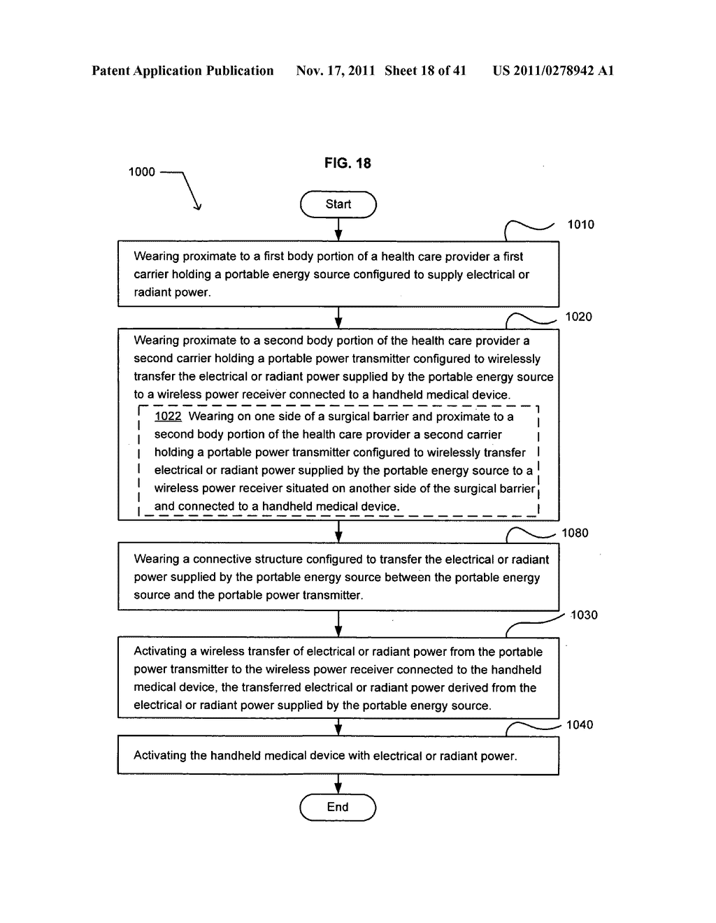 Wearable power source carryable by a health care provider - diagram, schematic, and image 19