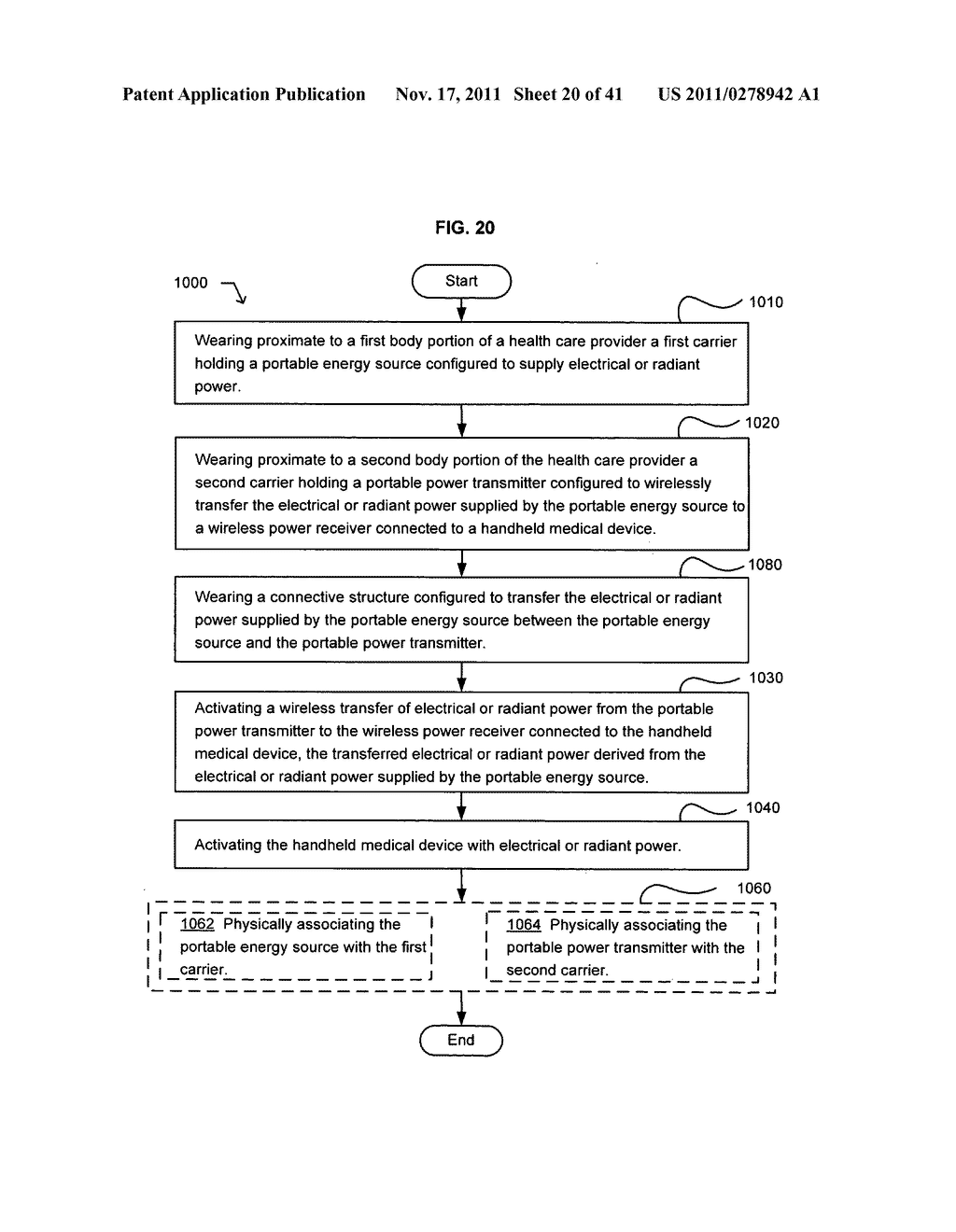 Wearable power source carryable by a health care provider - diagram, schematic, and image 21