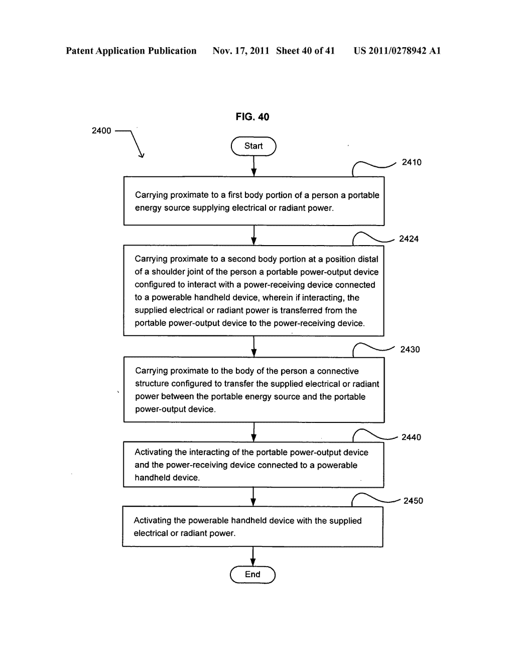 Wearable power source carryable by a health care provider - diagram, schematic, and image 41