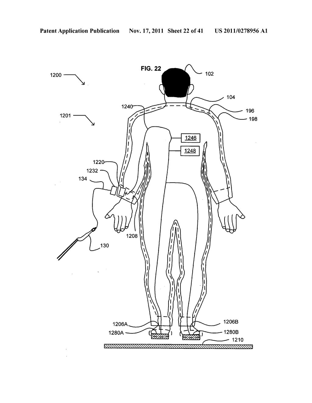 System including wearable power receiver and wearable power-output device - diagram, schematic, and image 23