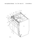 AUTOMATIC WAREWASHING MACHINE, IN PARTICULAR A HOUSEHOLD DISHWASHER,     HAVING AN AUTOMATICALLY OPENABLE DOOR diagram and image