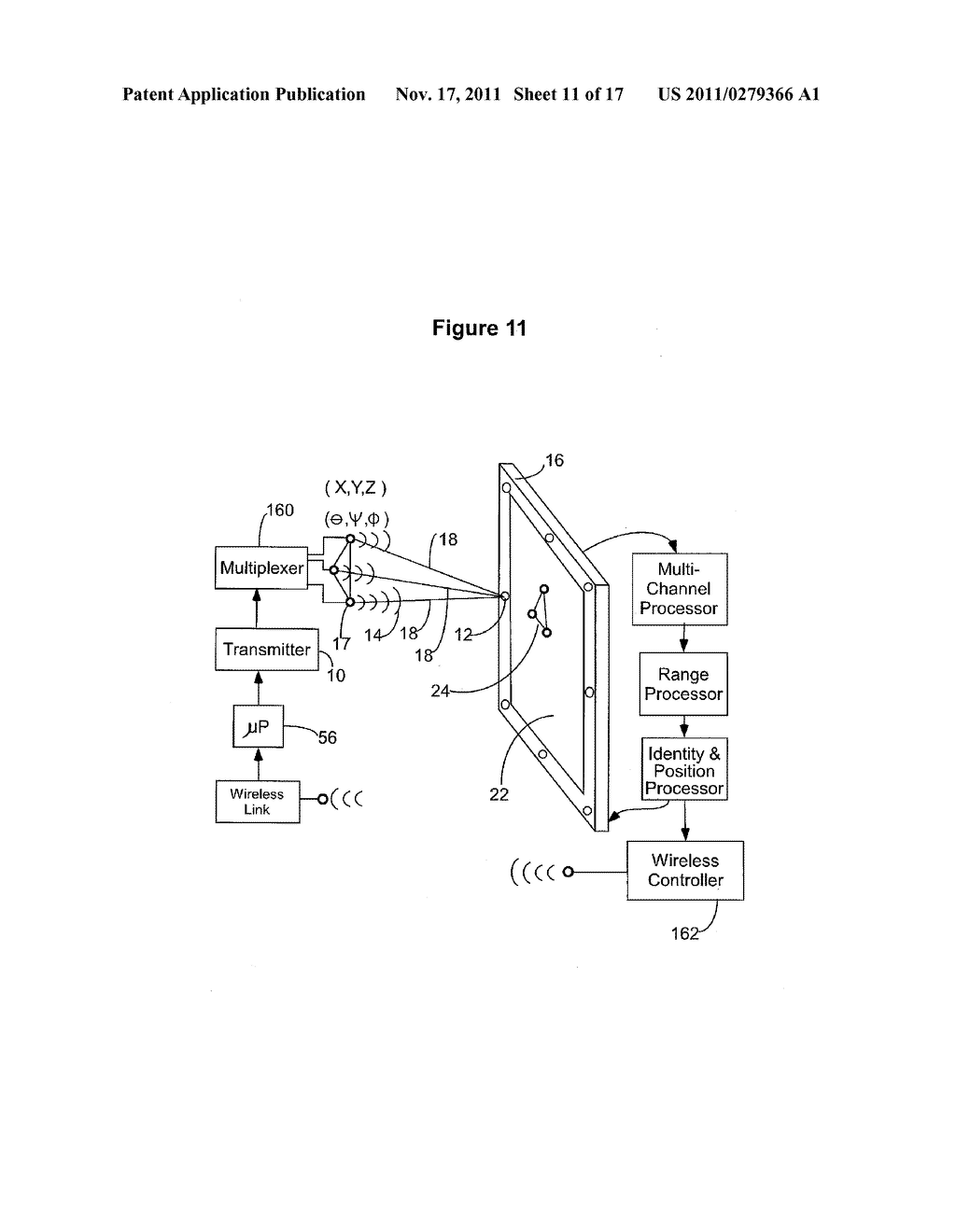 METHOD AND APPARATUS FOR RANGING FINDING, ORIENTING, AND/OR POSITIONING OF     SINGLE AND/OR MULTIPLE DEVICES - diagram, schematic, and image 12