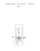 METHOD AND APPARATUS FOR CONTROLLING A DISPLAY UNIT OF A PORTABLE TERMINAL diagram and image