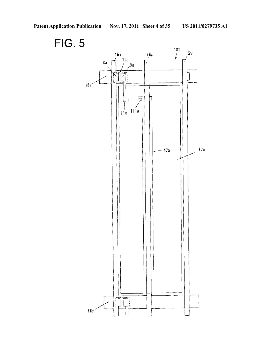 ACTIVE MATRIX SUBSTRATE, LIQUID CRYSTAL PANEL, LIQUID CRYSTAL DISPLAY     DEVICE, LIQUID CRYSTAL DISPLAY UNIT AND TELEVISION RECEIVER - diagram, schematic, and image 05