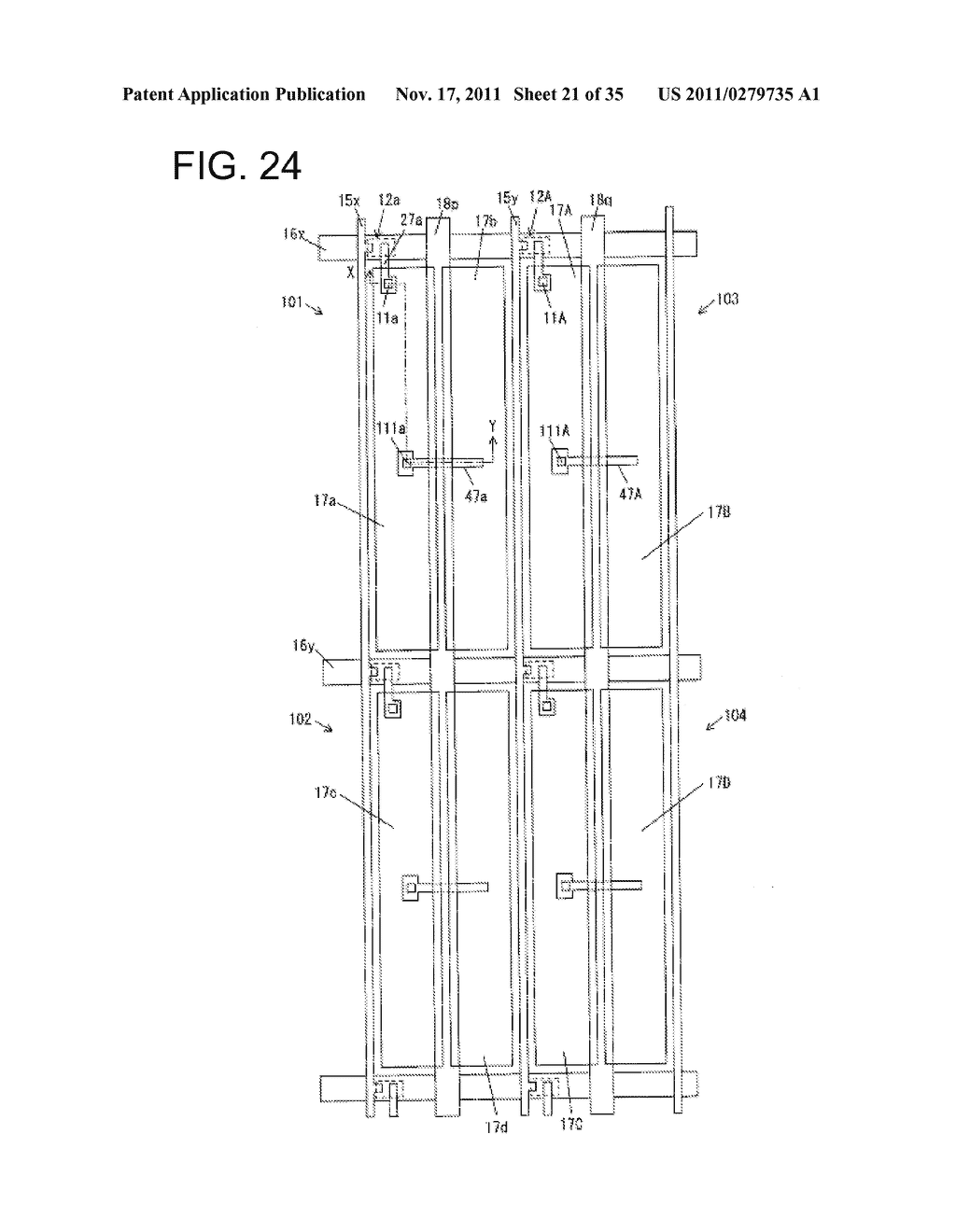 ACTIVE MATRIX SUBSTRATE, LIQUID CRYSTAL PANEL, LIQUID CRYSTAL DISPLAY     DEVICE, LIQUID CRYSTAL DISPLAY UNIT AND TELEVISION RECEIVER - diagram, schematic, and image 22