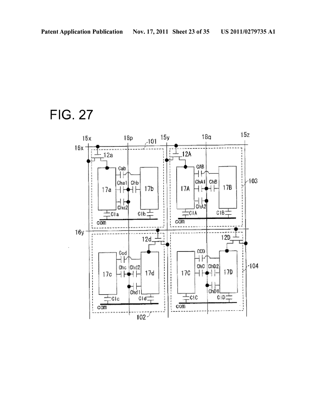 ACTIVE MATRIX SUBSTRATE, LIQUID CRYSTAL PANEL, LIQUID CRYSTAL DISPLAY     DEVICE, LIQUID CRYSTAL DISPLAY UNIT AND TELEVISION RECEIVER - diagram, schematic, and image 24