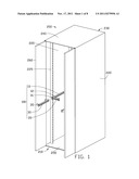 SERVER CABINET AND SERVER SYSTEM WITH SAME diagram and image