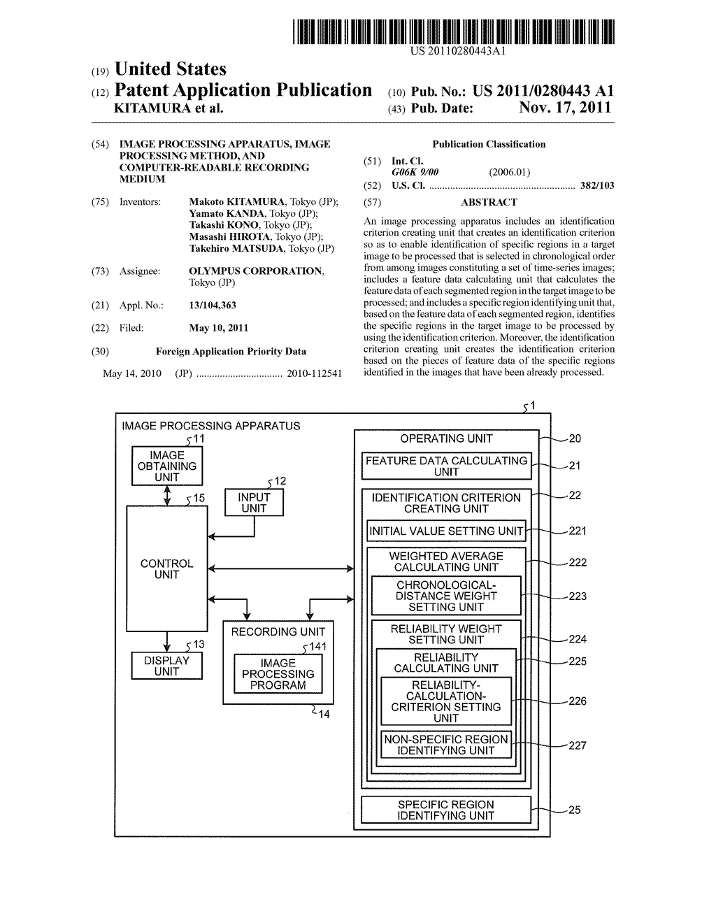 IMAGE PROCESSING APPARATUS, IMAGE PROCESSING METHOD, AND COMPUTER-READABLE     RECORDING MEDIUM - diagram, schematic, and image 01