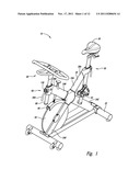 APPARATUS FOR POSITIONING A COMPONENT OF AN EXERCISE DEVICE diagram and image