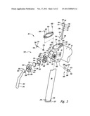 APPARATUS FOR POSITIONING A COMPONENT OF AN EXERCISE DEVICE diagram and image