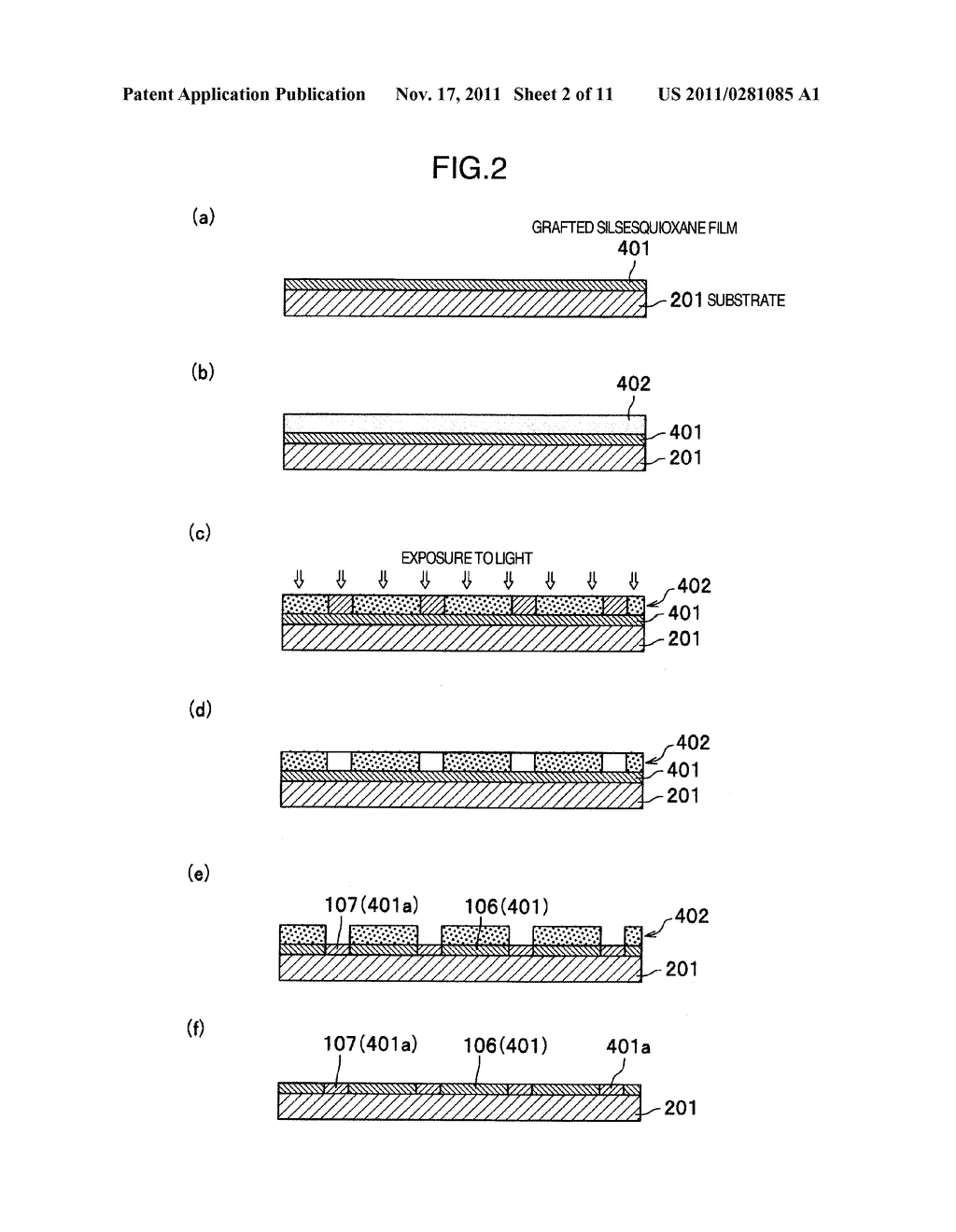 POLYMER THIN FILM, PATTERNED MEDIA, PRODUCTION METHODS THEREOF, AND     SURFACE MODIFYING AGENTS - diagram, schematic, and image 03