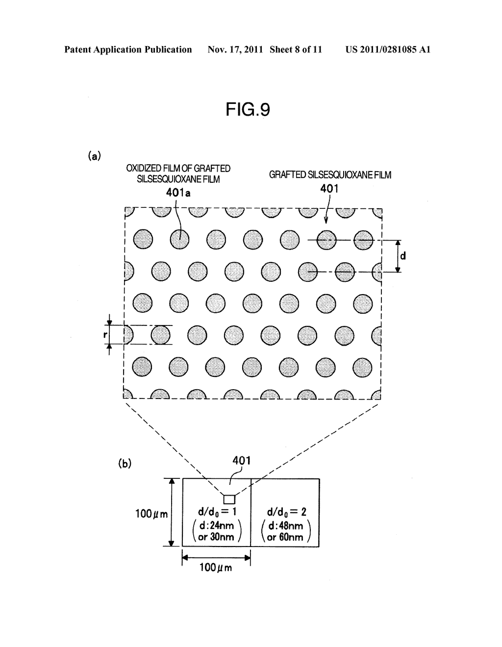 POLYMER THIN FILM, PATTERNED MEDIA, PRODUCTION METHODS THEREOF, AND     SURFACE MODIFYING AGENTS - diagram, schematic, and image 09