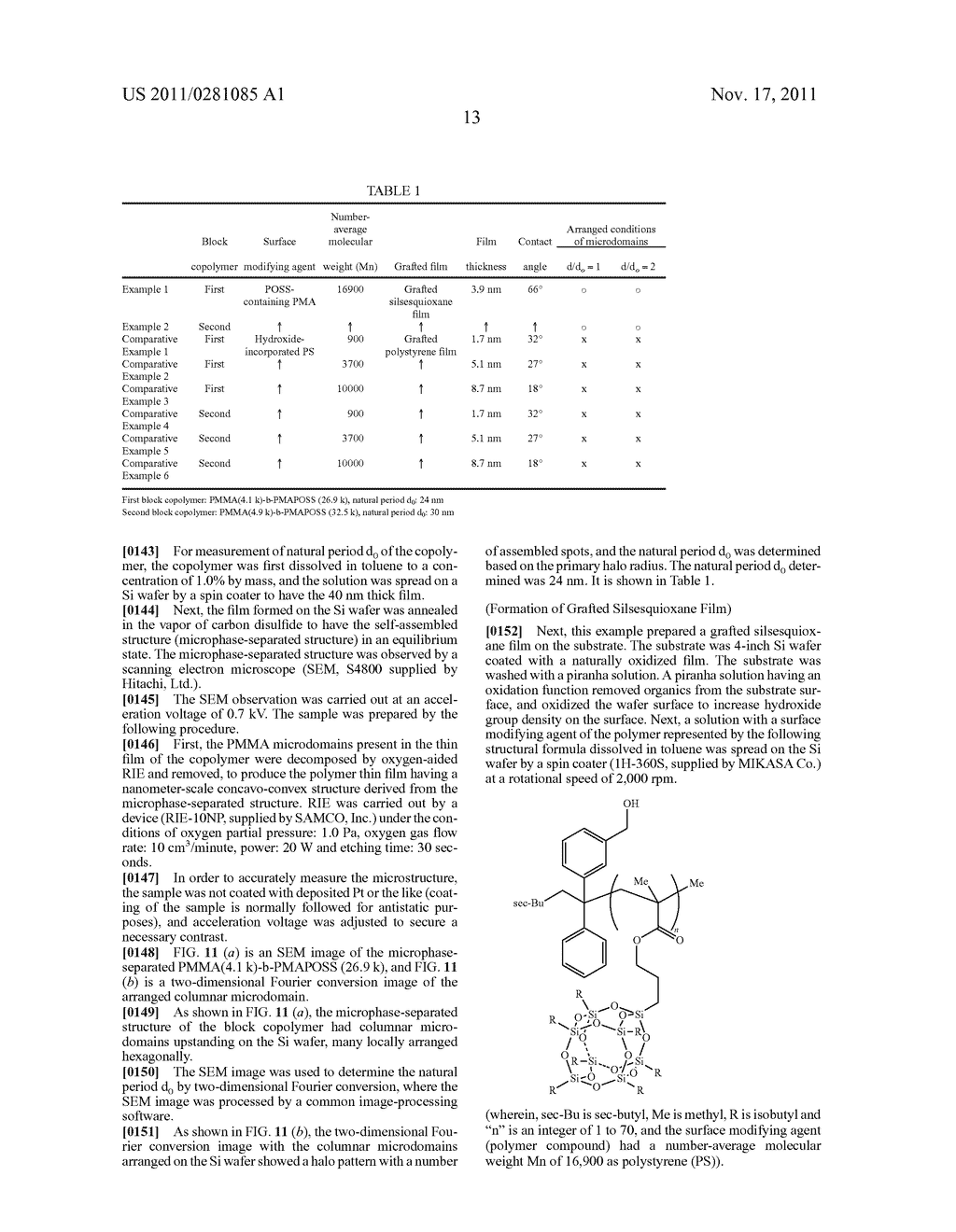 POLYMER THIN FILM, PATTERNED MEDIA, PRODUCTION METHODS THEREOF, AND     SURFACE MODIFYING AGENTS - diagram, schematic, and image 25