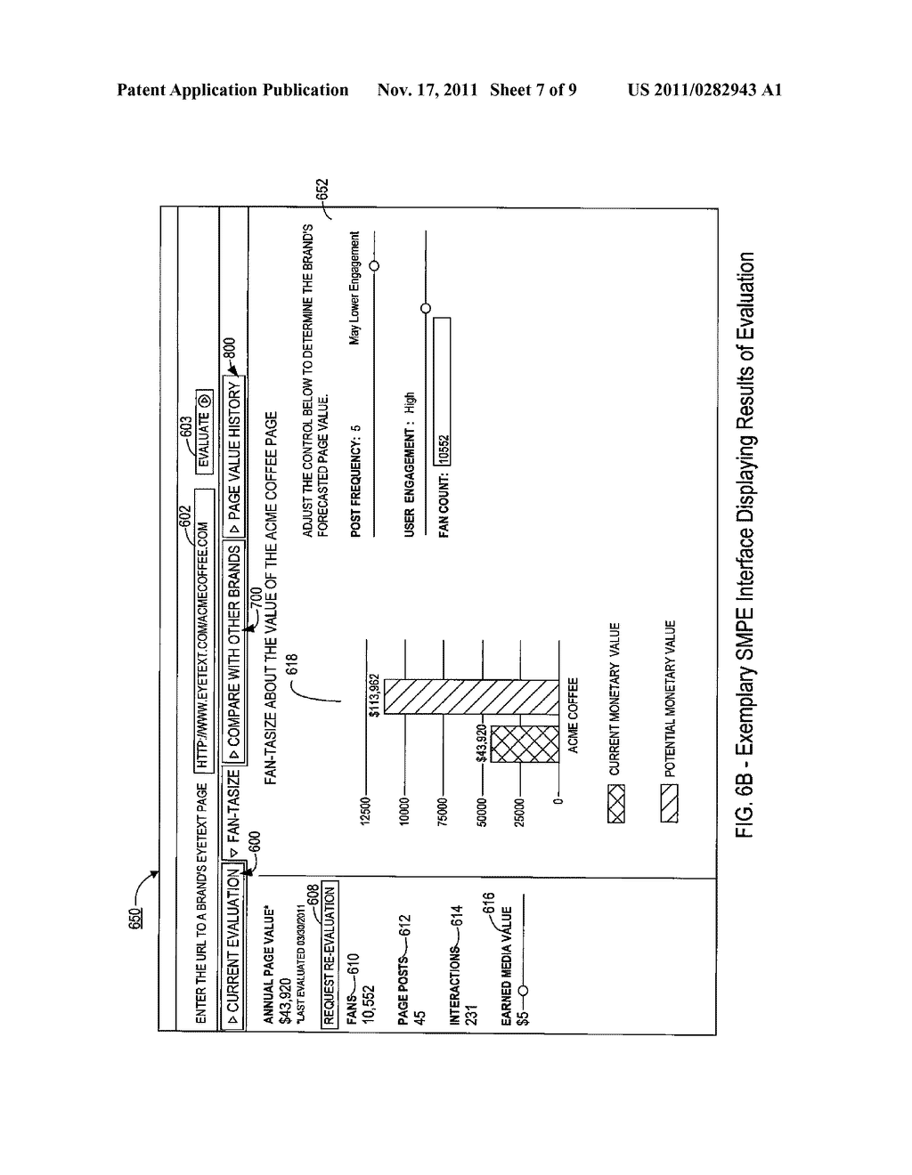 SYSTEMS AND METHODS FOR DETERMINING VALUE OF SOCIAL MEDIA PAGES - diagram, schematic, and image 08