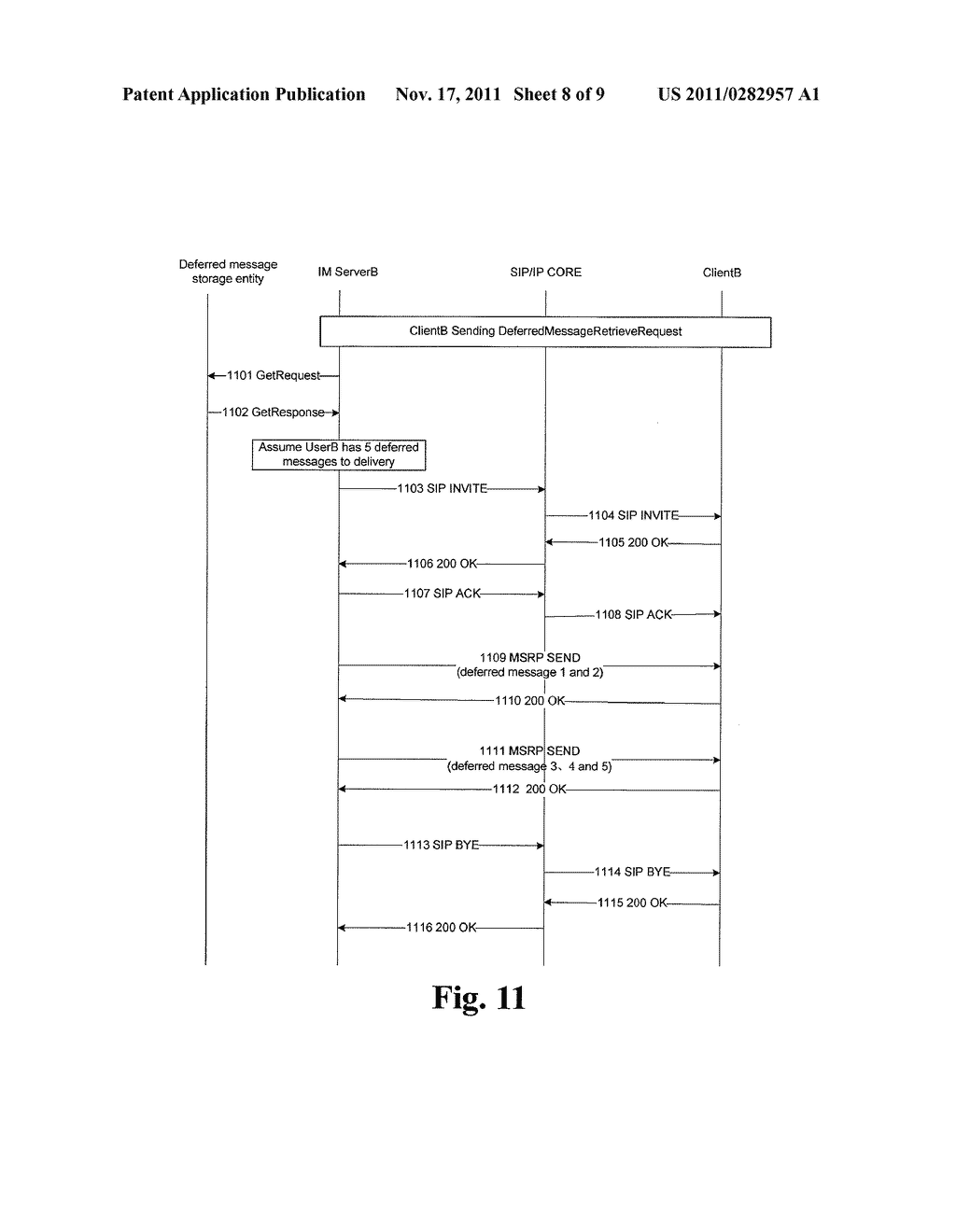 METHOD FOR PROCESSING DEFERRED MESSAGE - diagram, schematic, and image 09