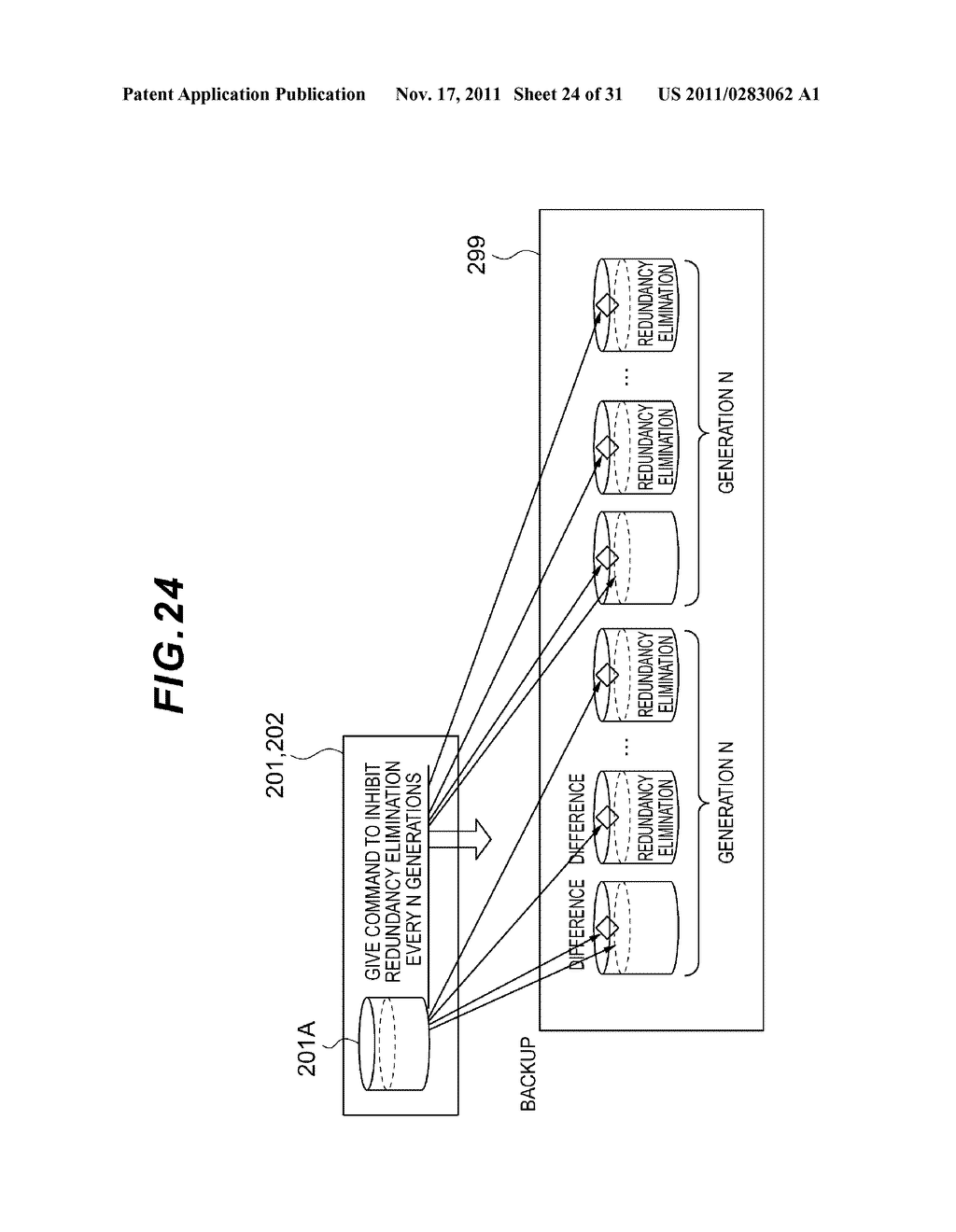 STORAGE APPARATUS AND DATA RETAINING METHOD FOR STORAGE APPARATUS - diagram, schematic, and image 25