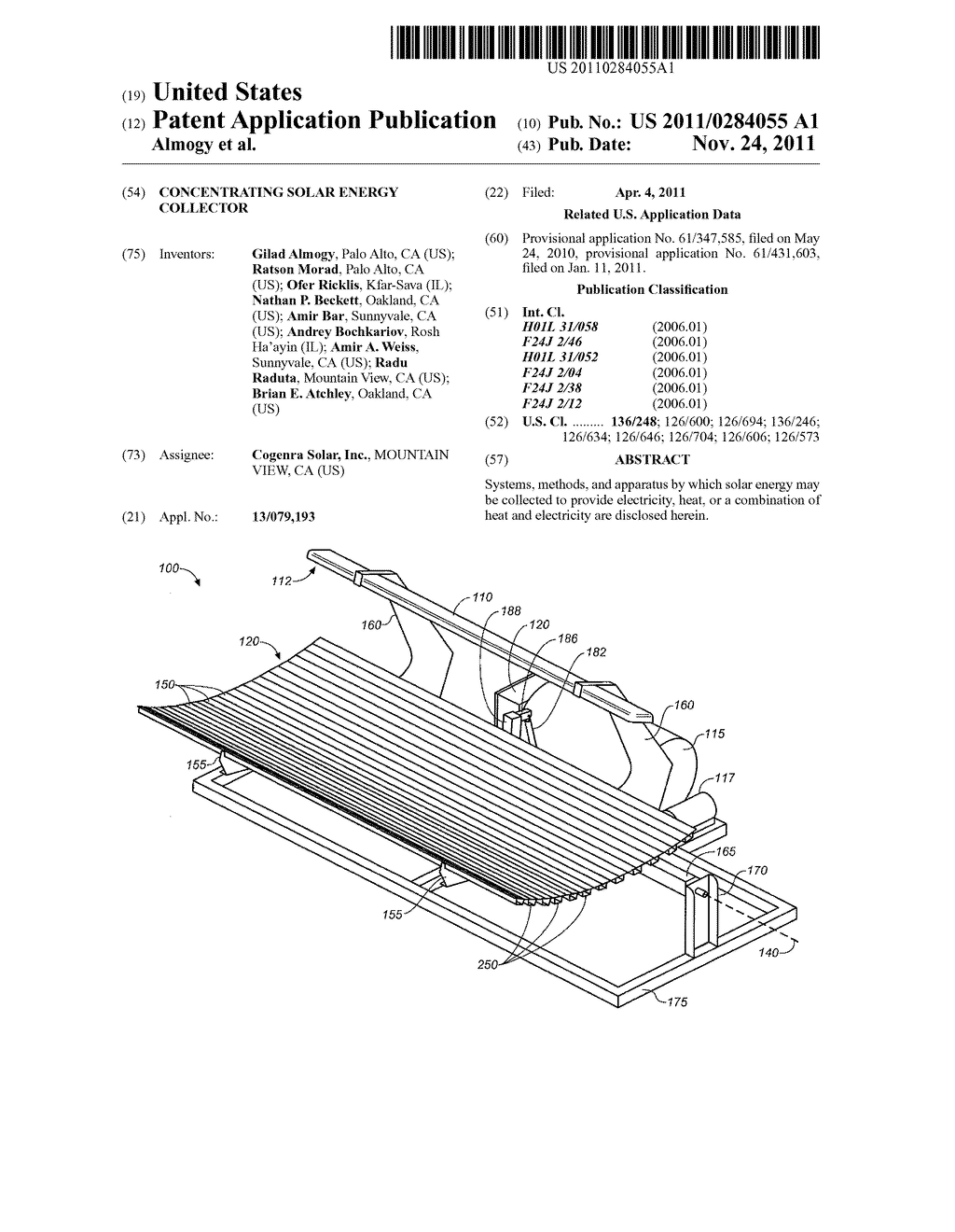 CONCENTRATING SOLAR ENERGY COLLECTOR - diagram, schematic, and image 01