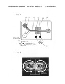 Microfluidic device and analyzing device using the same diagram and image