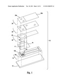 ANALYTICAL TEST STRIP WITH AN ELECTRODE HAVING ELECTROCHEMICALLY ACTIVE     AND INERT AREAS OF A PREDETERMINED SIZE AND DISTRIBUTION diagram and image