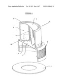 DISPENSING CLOSURE HAVING MEMBRANE OPENING DEVICE WITH CUTTING TEETH diagram and image