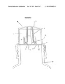 DISPENSING CLOSURE HAVING MEMBRANE OPENING DEVICE WITH CUTTING TEETH diagram and image