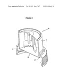 DISPENSING CLOSURE HAVING MEMBRANE OPENING DEVICE WITH CUTTING TEETH diagram and image