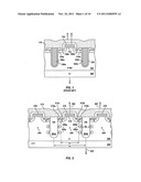 FIELD EFFECT TRANSISTOR WITH TRENCH FILLED WITH INSULATING MATERIAL AND     STRIPS OF SEMI-INSULATING MATERIAL ALONG TRENCH SIDEWALLS diagram and image