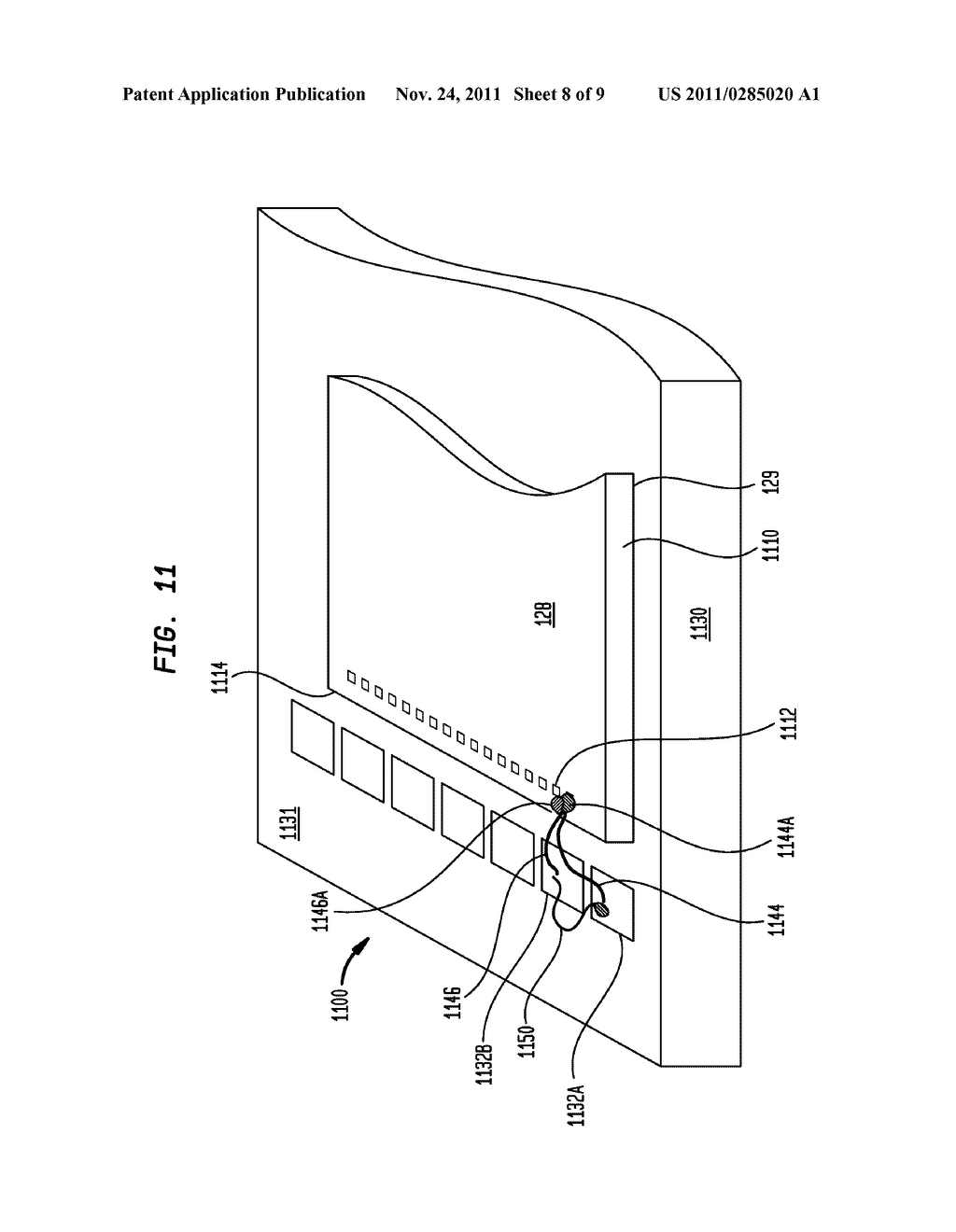 MICROELECTRONIC ASSEMBLY WITH JOINED BOND ELEMENTS HAVING LOWERED     INDUCTANCE - diagram, schematic, and image 09