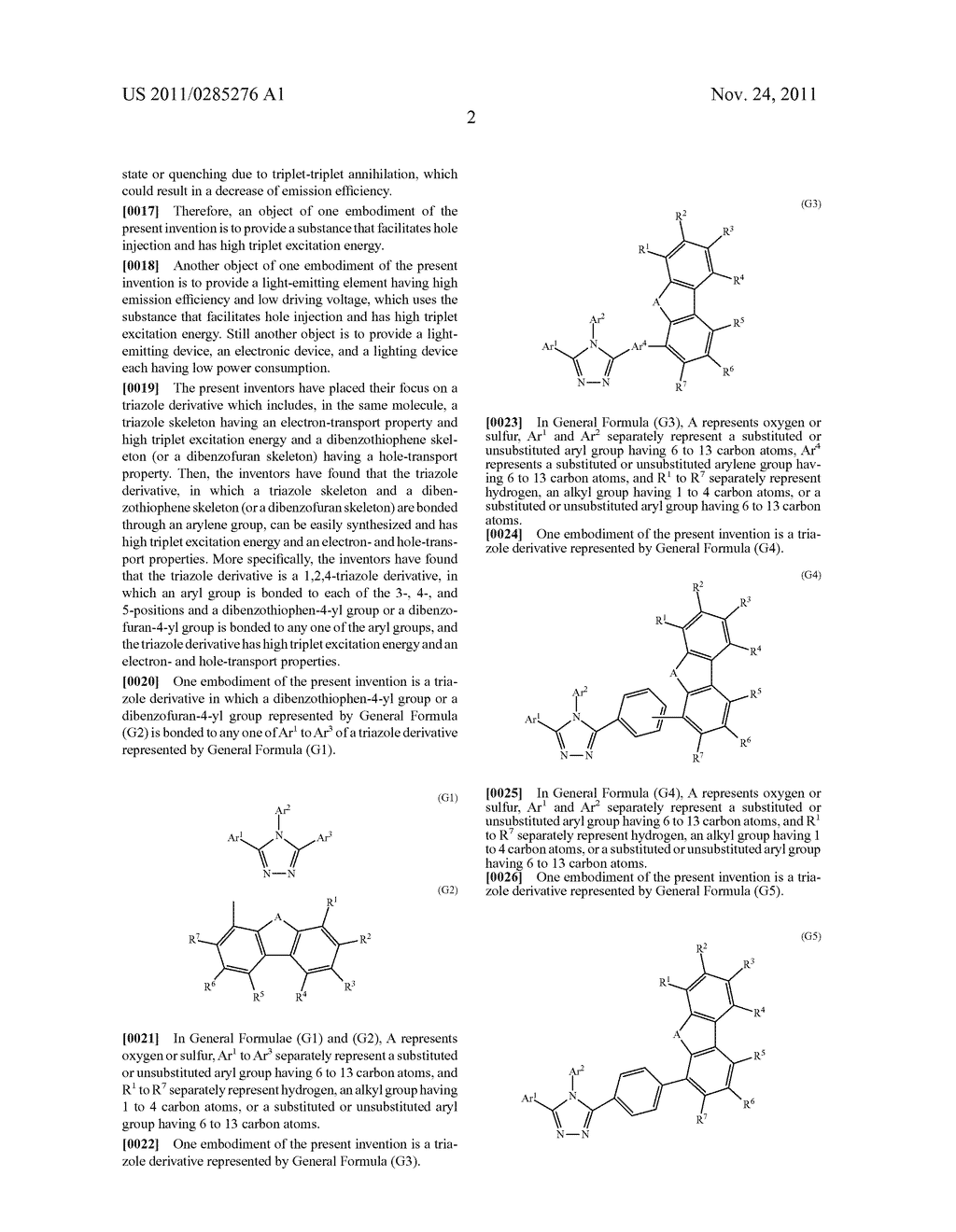 Triazole Derivative, and Light-Emitting Element, Light-Emitting Device,     Electronic Device and Lighting Device Using the Triazole Derivative - diagram, schematic, and image 20
