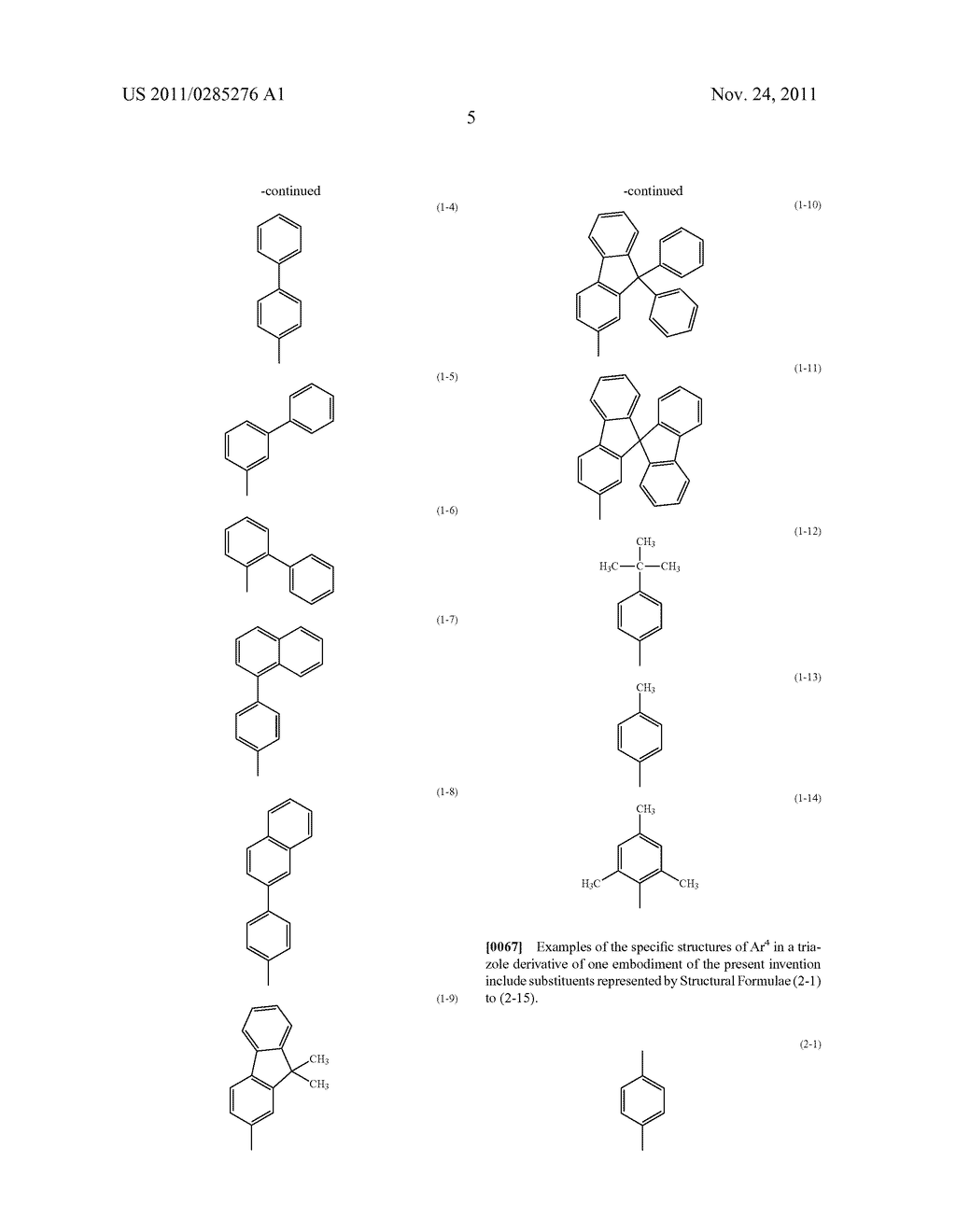 Triazole Derivative, and Light-Emitting Element, Light-Emitting Device,     Electronic Device and Lighting Device Using the Triazole Derivative - diagram, schematic, and image 23