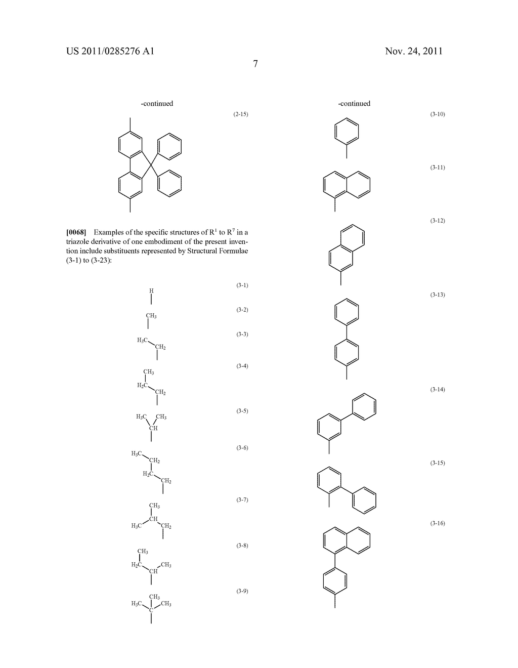 Triazole Derivative, and Light-Emitting Element, Light-Emitting Device,     Electronic Device and Lighting Device Using the Triazole Derivative - diagram, schematic, and image 25