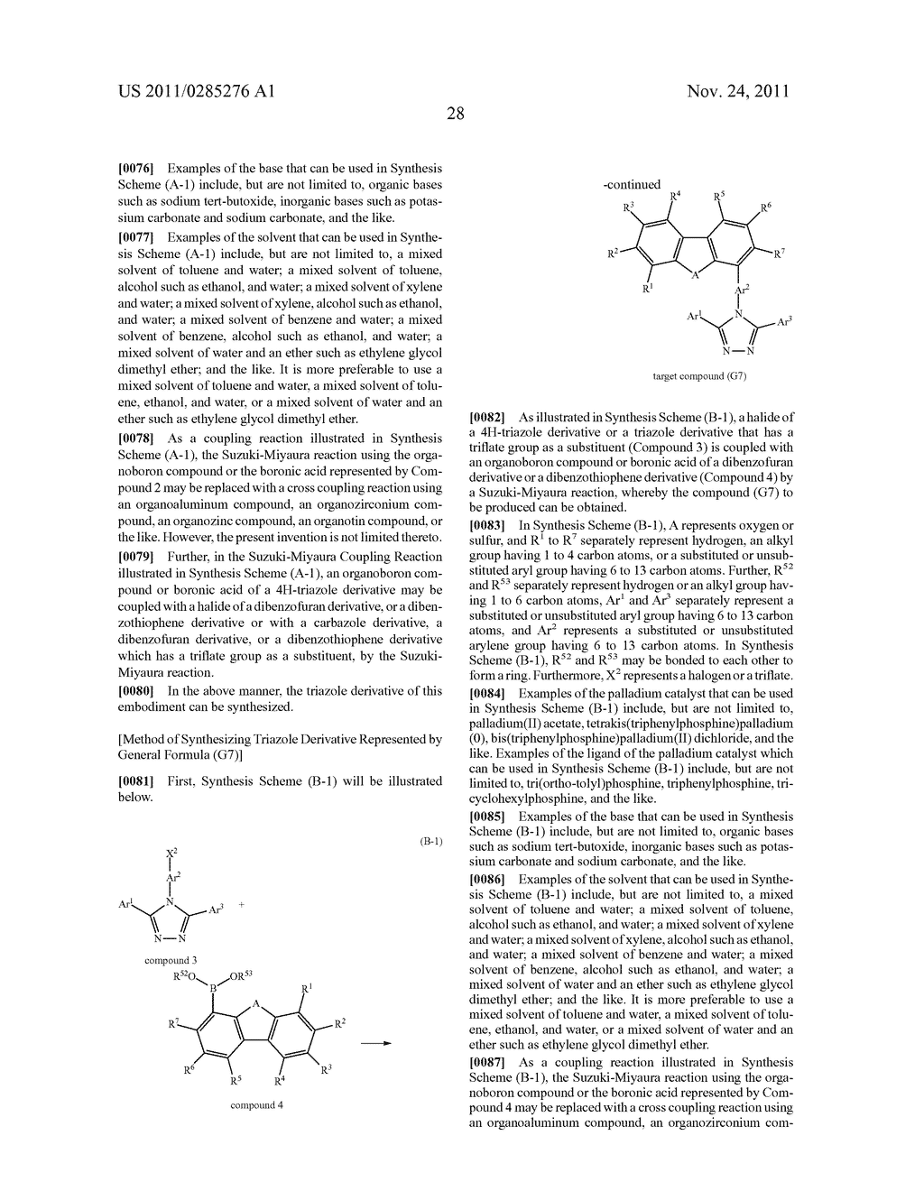 Triazole Derivative, and Light-Emitting Element, Light-Emitting Device,     Electronic Device and Lighting Device Using the Triazole Derivative - diagram, schematic, and image 46