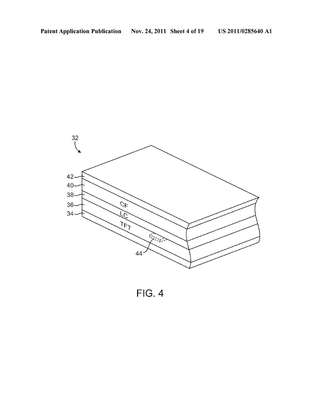 ELECTRIC FIELD SHIELDING FOR IN-CELL TOUCH TYPE THIN-FILM-TRANSISTOR     LIQUID CRYSTAL DISPLAYS - diagram, schematic, and image 05