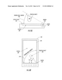 Electronic Devices Including Interactive Displays Implemented Using     Cameras and Related Methods and Computer Program Products diagram and image