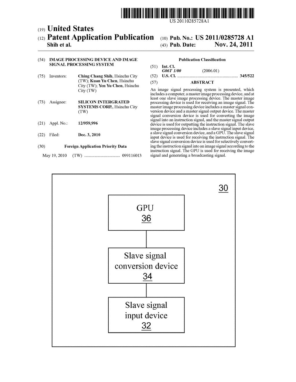 IMAGE PROCESSING DEVICE AND IMAGE SIGNAL PROCESSING SYSTEM - diagram, schematic, and image 01