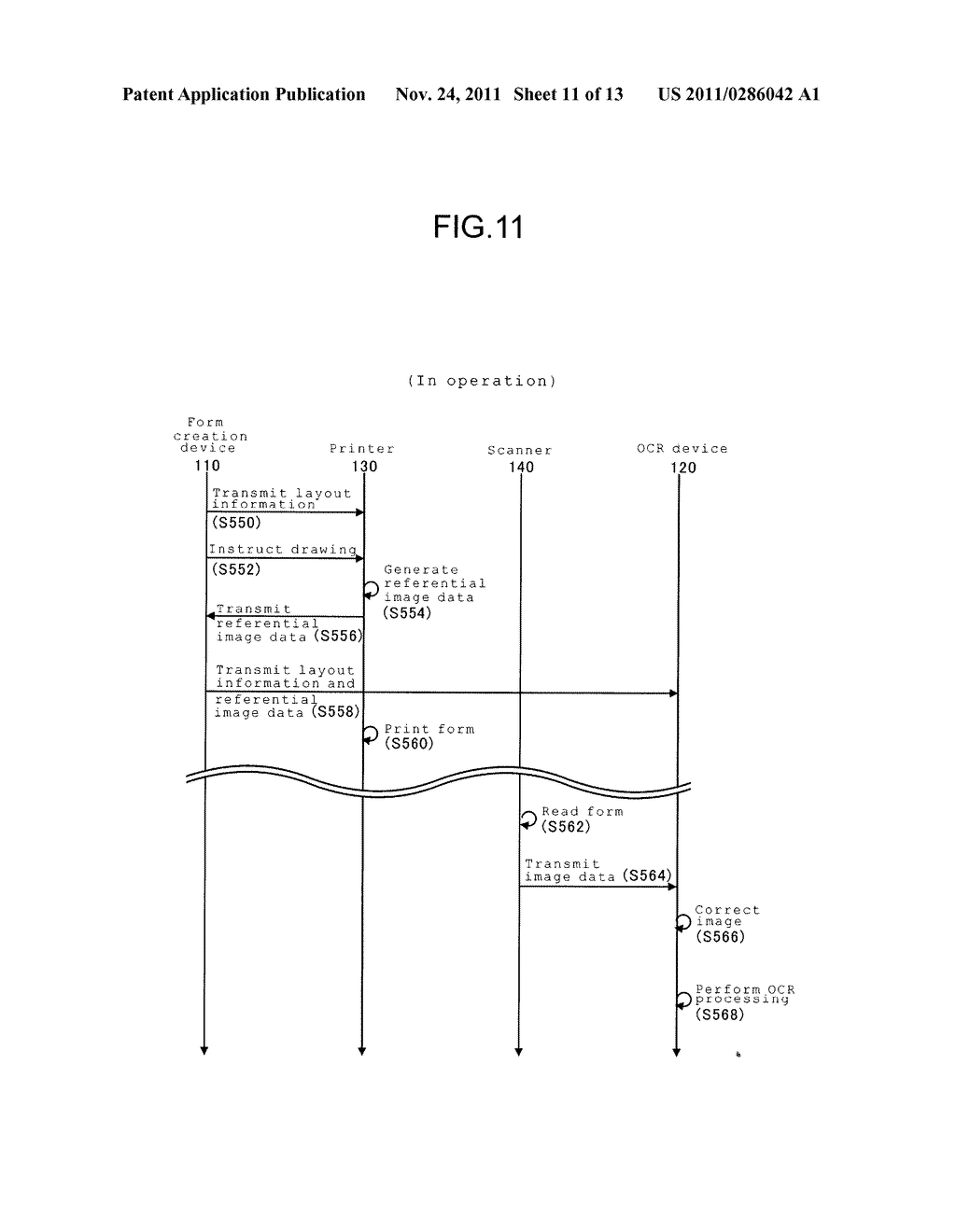 FORM PROCESSING SYSTEM, FORM CREATION DEVICE, AND COMPUTER READABLE MEDIUM - diagram, schematic, and image 12