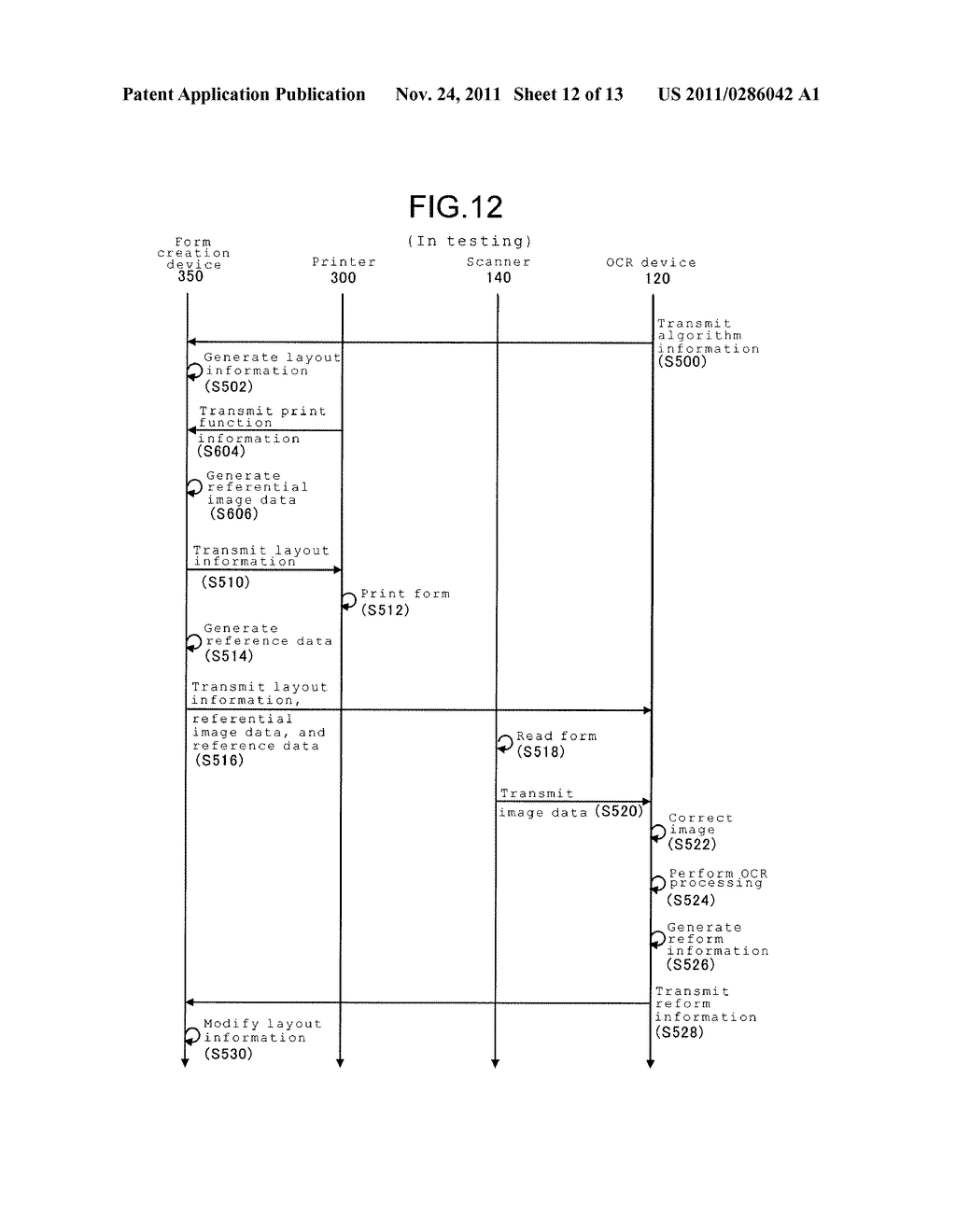 FORM PROCESSING SYSTEM, FORM CREATION DEVICE, AND COMPUTER READABLE MEDIUM - diagram, schematic, and image 13
