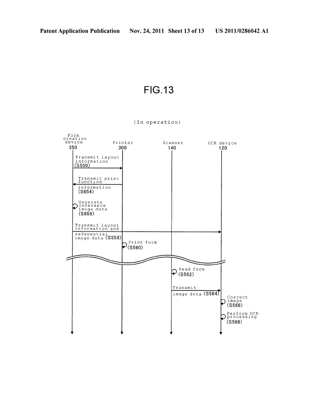FORM PROCESSING SYSTEM, FORM CREATION DEVICE, AND COMPUTER READABLE MEDIUM - diagram, schematic, and image 14
