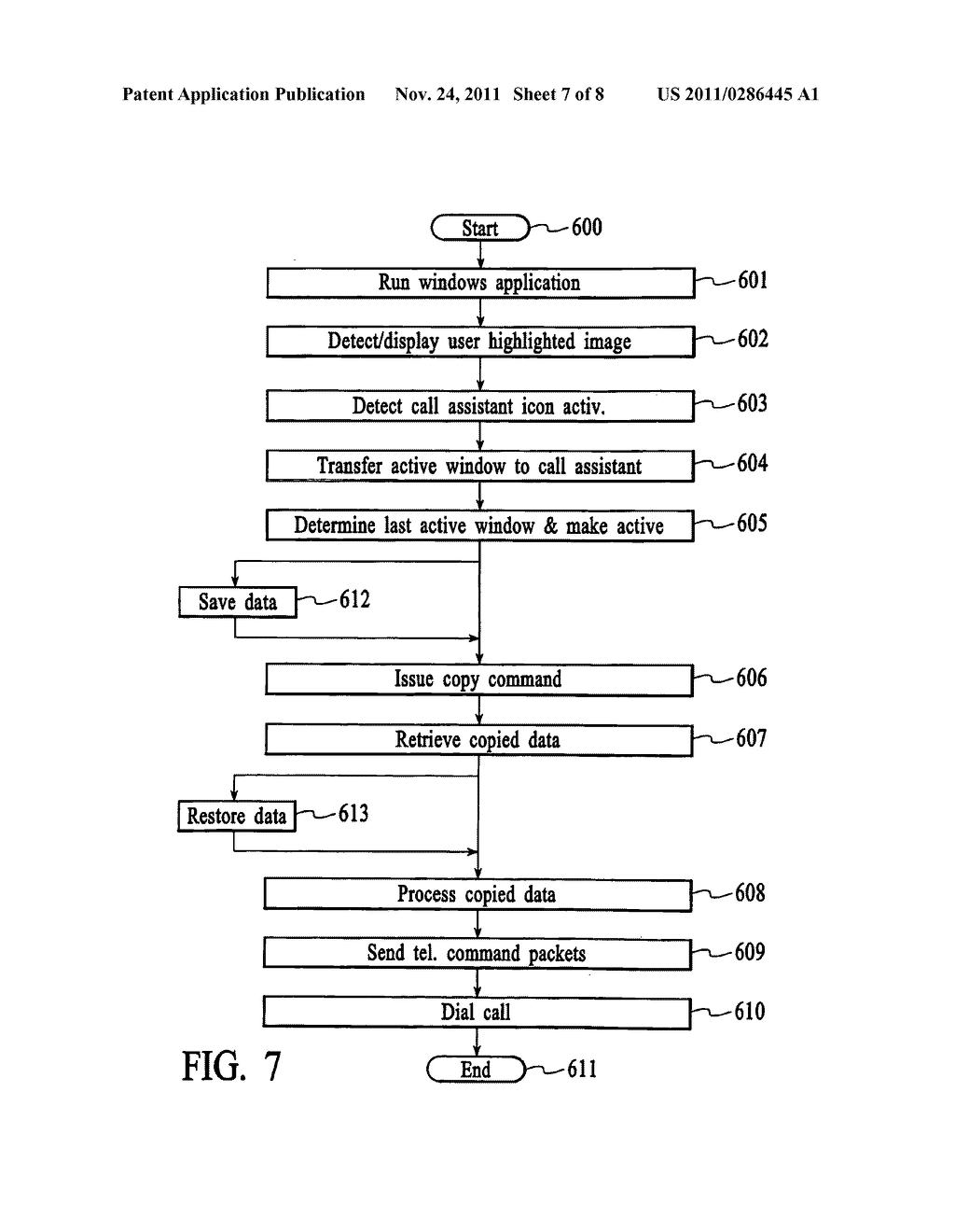 Method and apparatus for controllling telephone calls using a computer     call assistant - diagram, schematic, and image 08