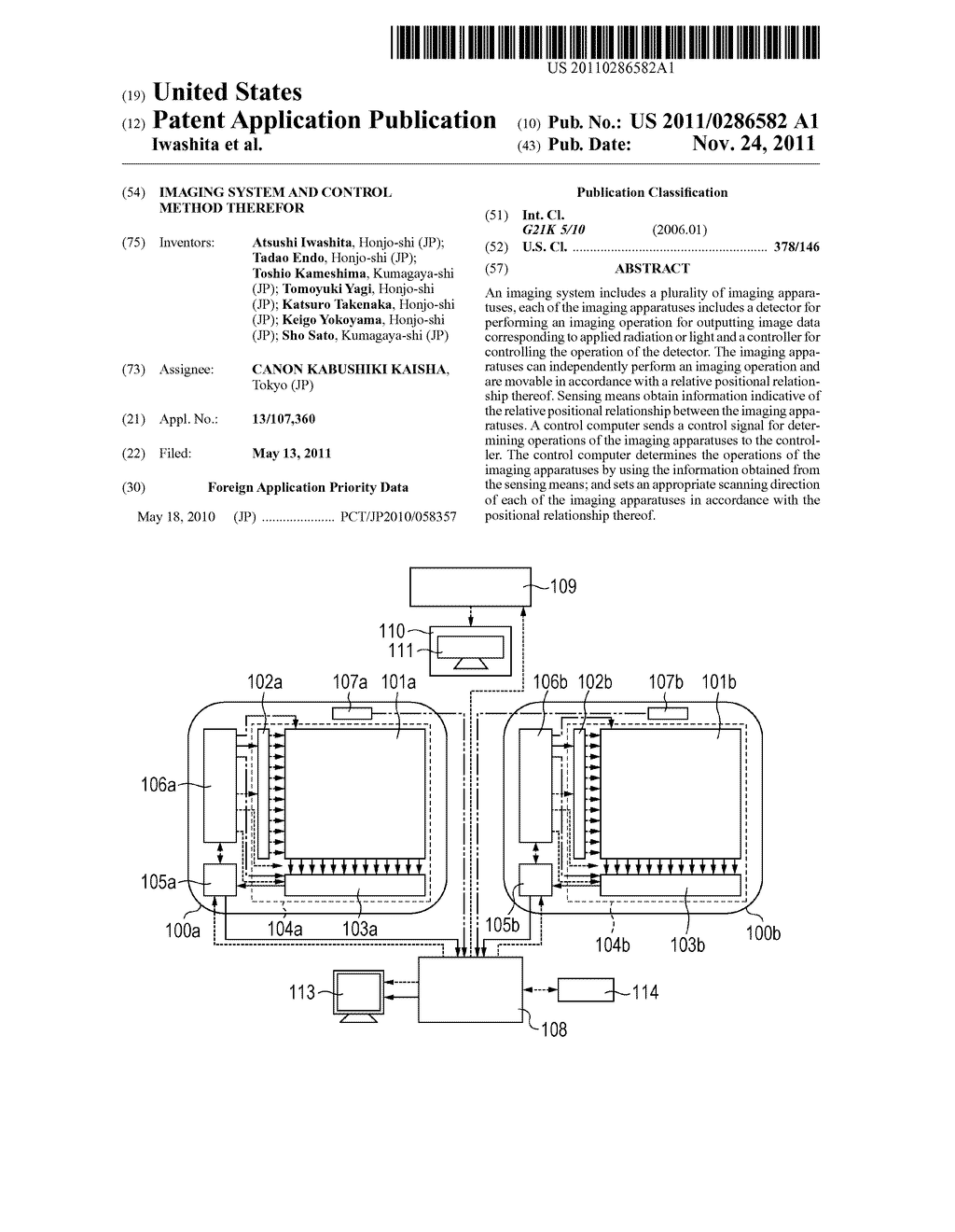 IMAGING SYSTEM AND CONTROL METHOD THEREFOR - diagram, schematic, and image 01