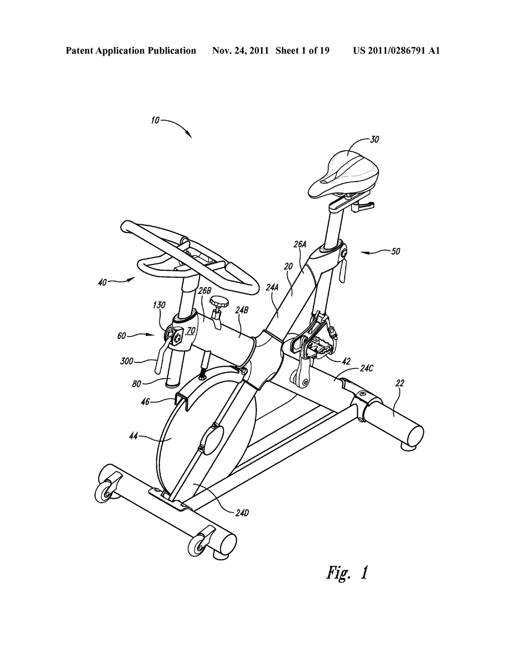 APPARATUS FOR POSITIONING A COMPONENT OF AN EXERCISE DEVICE - diagram, schematic, and image 02