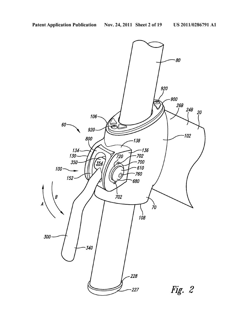 APPARATUS FOR POSITIONING A COMPONENT OF AN EXERCISE DEVICE - diagram, schematic, and image 03