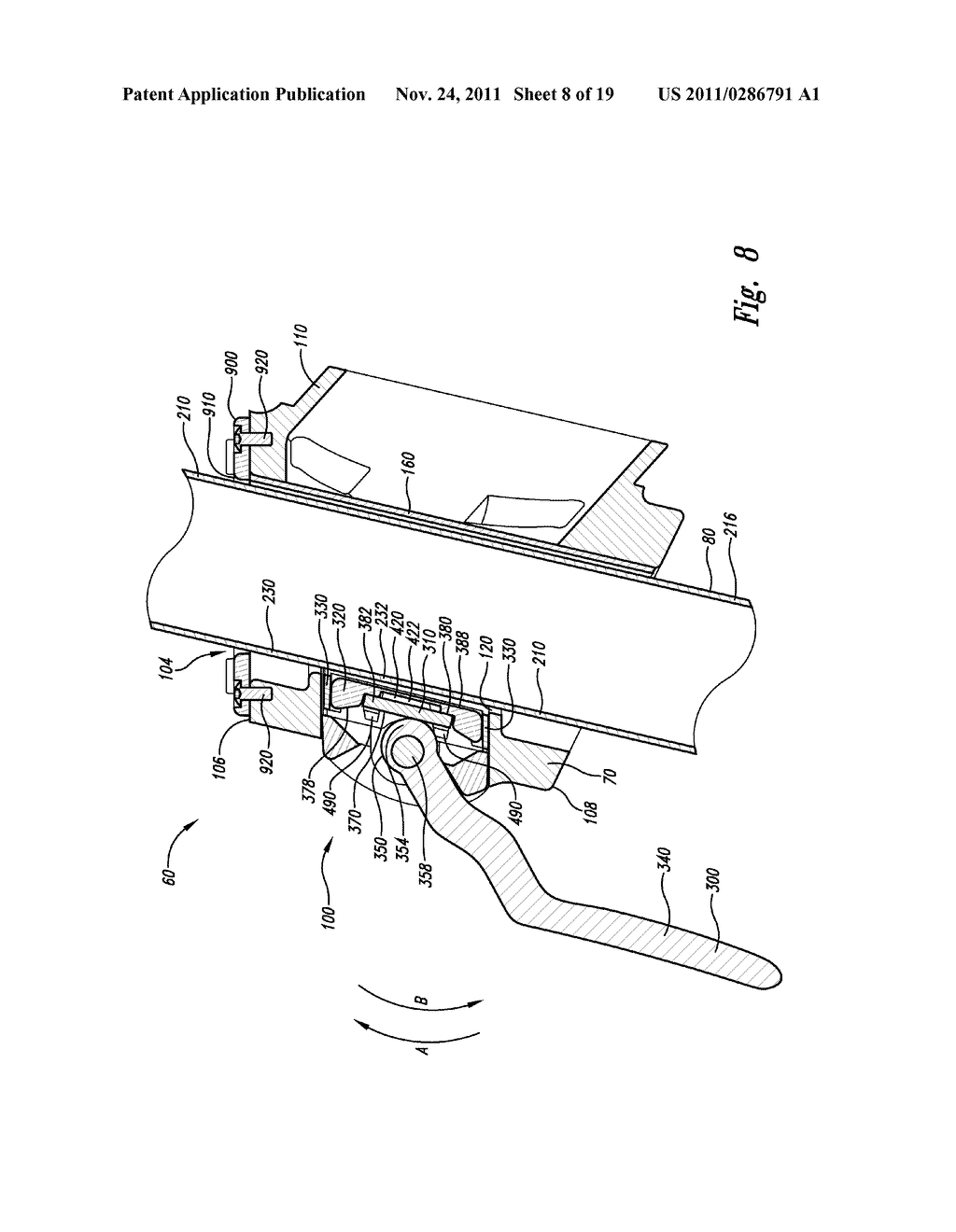 APPARATUS FOR POSITIONING A COMPONENT OF AN EXERCISE DEVICE - diagram, schematic, and image 09