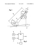 METHOD AND DEVICE FOR DETERMINING THE ANGLE OF INCLINATION OF A     TWO-WHEELED VEHICLE diagram and image