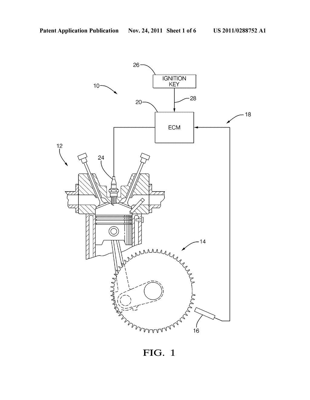 APPARATUS AND METHOD FOR ESTIMATING STOPPED ENGINE CRANK ANGLE - diagram, schematic, and image 02