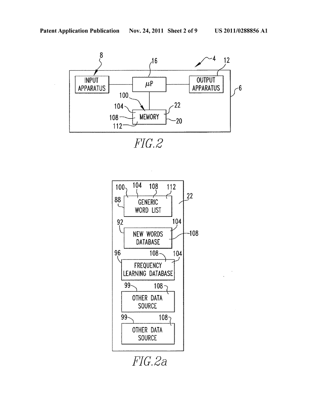 HANDHELD ELECTRONIC DEVICE WITH TEXT DISAMBIGUATION AND SELECTIVE     DISABLING OF FREQUENCY LEARNING - diagram, schematic, and image 03