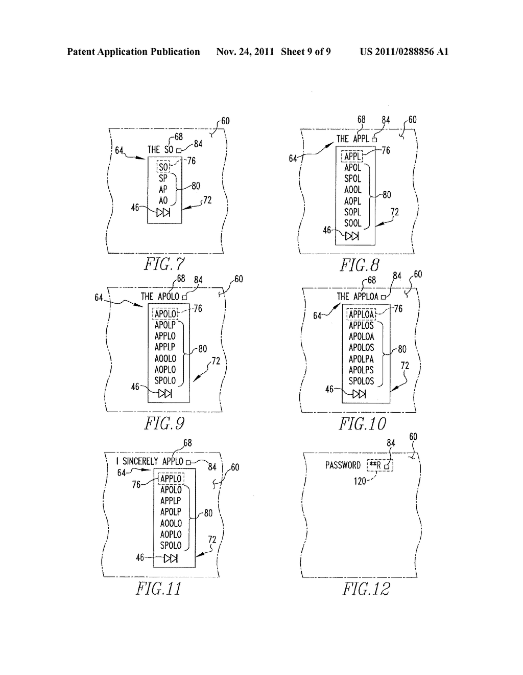 HANDHELD ELECTRONIC DEVICE WITH TEXT DISAMBIGUATION AND SELECTIVE     DISABLING OF FREQUENCY LEARNING - diagram, schematic, and image 10